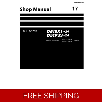 KOMATSU D51EXI-24 , D51PXI-24 JAPAN BULLDOZER S.N 10001-AND UP WORKSHOP MANUAL KOMATSU D51EXI-24 , D51PXI-24 JAPAN BULLDOZER S.N 10001-AND UP WORKSHOP MANUAL